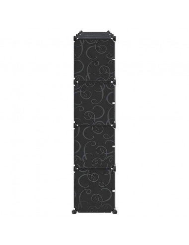 Organizzatore Portaoggetti con 16 Cubi e Ante Trasparenti in PP