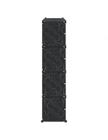 Organizzatore Portaoggetti con 12 Cubi e Ante Trasparenti in PP