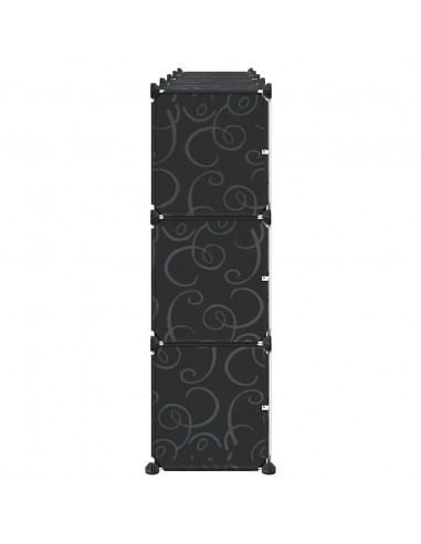 Organizzatore Portaoggetti con 12 Cubi e Ante Trasparenti in PP