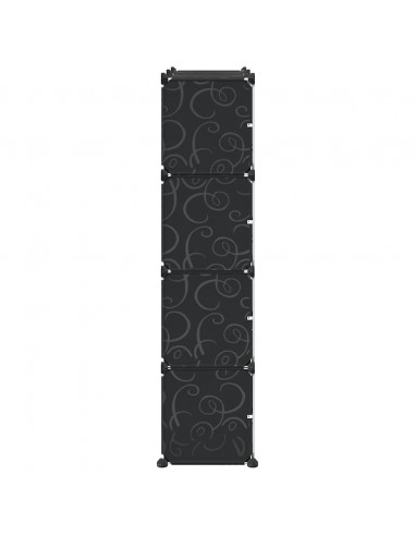 Organizzatore Portaoggetti con 8 Cubi e Ante Trasparenti in PP