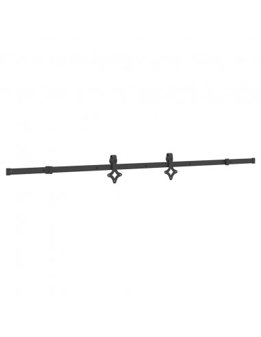 Porta Scorrevole con Set Hardware 100x210cm Legno Massello Pino