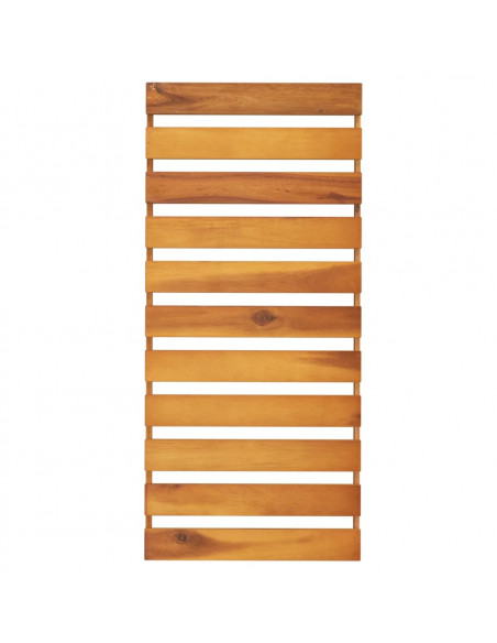 Scaffale Pieghevole 3 Ripiani 70x31x63 cm Legno Massello Acacia
