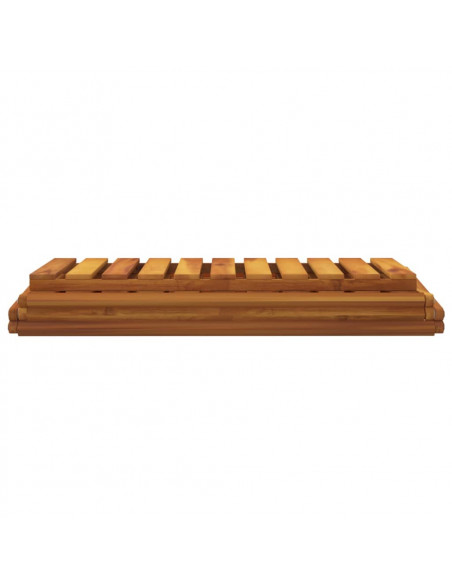 Scaffale Pieghevole 3 Ripiani 70x31x63 cm Legno Massello Acacia