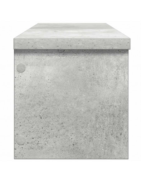 Scaffale da Cucina Impilabile Grigio Cemento 50x15x16 cm