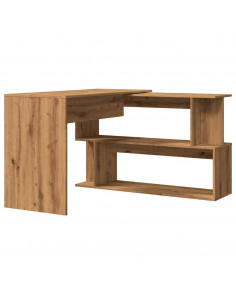 Scrivania Angolo Rovere Artigianale 200,5x50x76 cm Truciolato