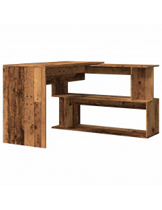 Scrivania ad Angolo Legno Vecchio 200,5x50x76 cm Truciolato