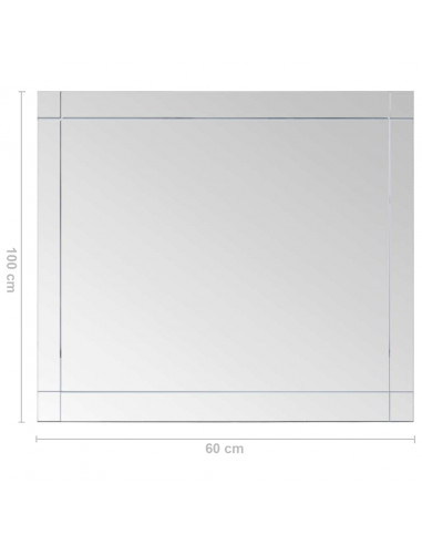 Specchio da Parete 100x60 cm in Vetro