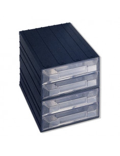 Porta minuteria Terry 1000025 VISION BLOK N 19 2 Nero e Trasparente