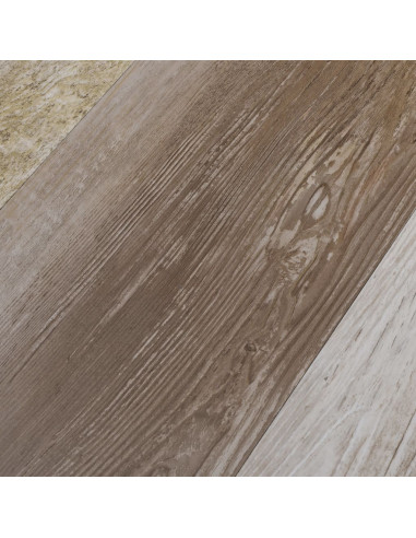 Listoni Autoadesivi in PVC 5,21 m² 2 mm Legno Slavato