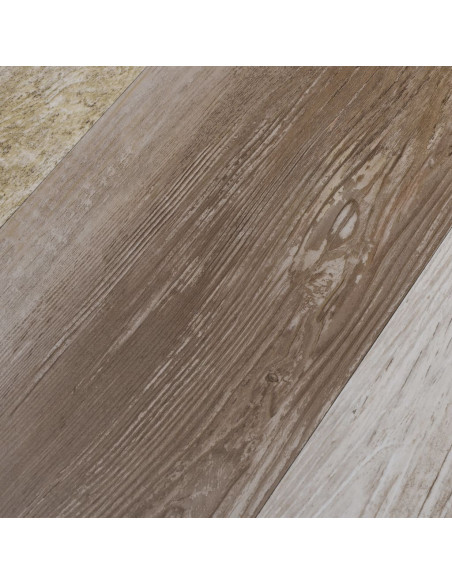Listoni Autoadesivi in PVC 5,21 m² 2 mm Legno Slavato
