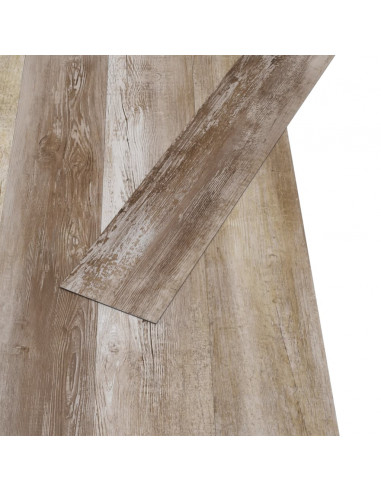 Listoni Autoadesivi in PVC 5,21 m² 2 mm Legno Slavato