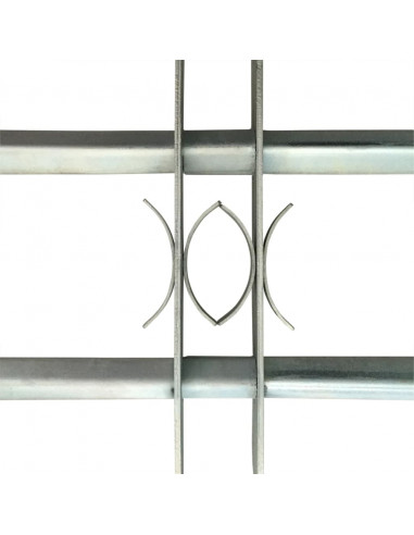 Grate per Finestre Regolabili 2 Barre Trasversali 1000-1500 mm