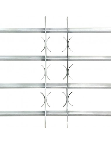 Grate per Finestre Regolabili 2 pz 1000-1500 mm