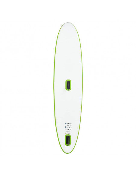 Set Tavola Gonfiabile da SUP con Vela Verde e Bianco