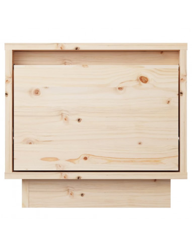 Comodini 2 pz 35x34x32 cm in Legno Massello di Pino