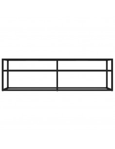 Mobile Porta TV Nero 140x40x40,5 cm in Vetro Temperato 2