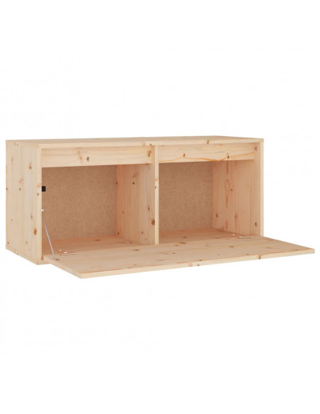 Mobili Porta TV 3 pz in Legno Massello di Pino