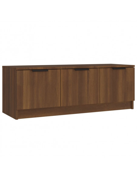 Mobile TV Marrone Rovere 102x35x36,5 cm in Legno Multistrato