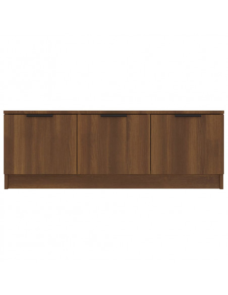 Mobile TV Marrone Rovere 102x35x36,5 cm in Legno Multistrato