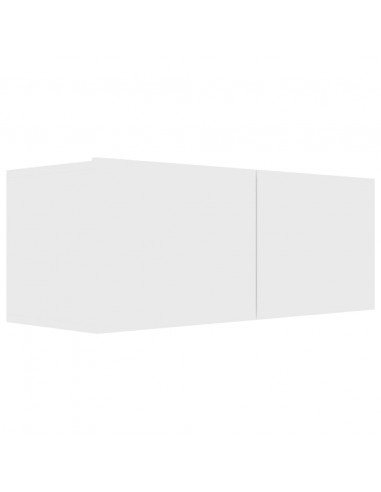 Set Mobili Porta TV 3 pz Bianco in Legno Multistrato