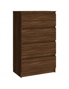 Credenza Rovere Marrone 60x35x98,5 cm in Legno Multistrato