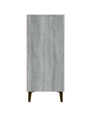 Credenza Grigio Sonoma 90x34x80 cm in Legno Multistrato