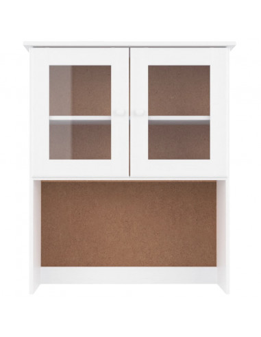 Piano Comò ALTA Bianco 77x30x92 cm in Legno Massello di Pino