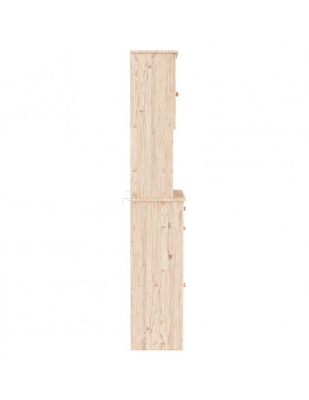 Credenza ALTA 77x35x188 cm in Legno Massello di Pino