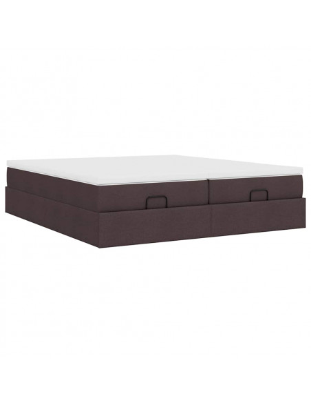 Struttura Letto Pouf con Materassi 180x200 cm in Tessuto
