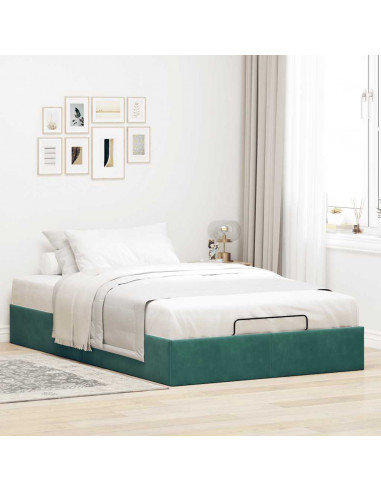 Struttura Letto Pouf Senza Materasso 120x190 cm Velluto