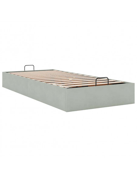 Struttura Letto Pouf Senza Materasso 100x200 cm Velluto
