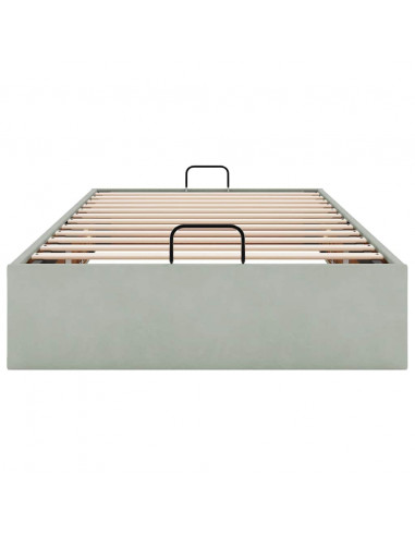 Struttura Letto Pouf Senza Materasso 100x200 cm Velluto