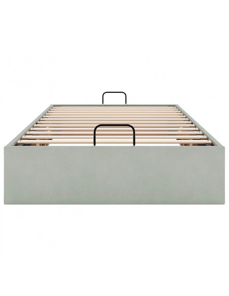 Struttura Letto Pouf Senza Materasso 100x200 cm Velluto