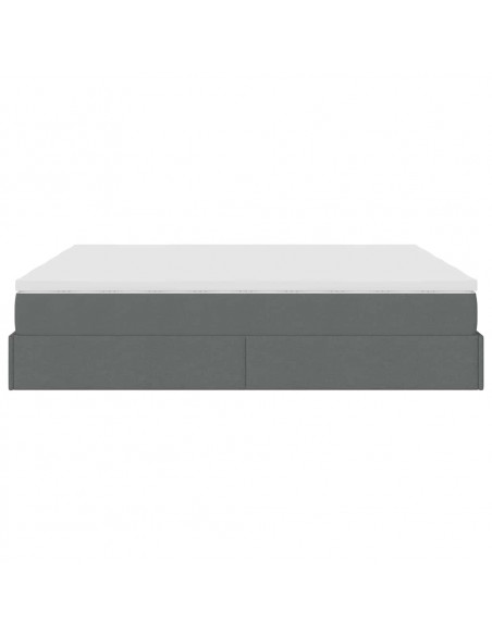 Struttura Letto Pouf con Materassi 160x200 cm in Tessuto