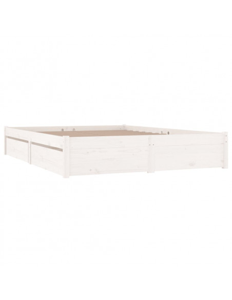 Giroletto con Cassetti Bianco 120x190 cm Small Double