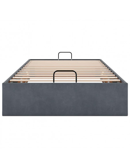 Struttura Letto Pouf Senza Materasso 100x200 cm Velluto