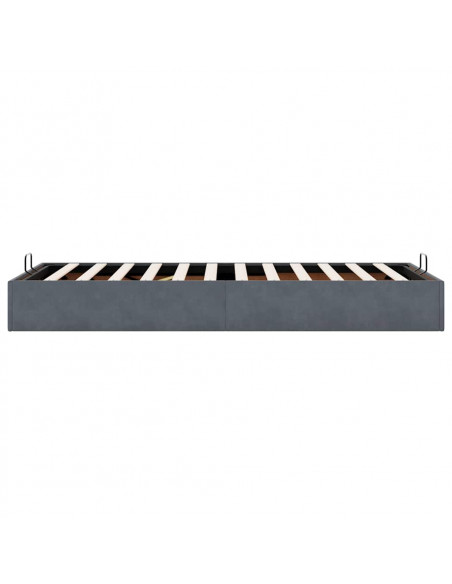 Struttura Letto Pouf Senza Materasso 100x200 cm Velluto