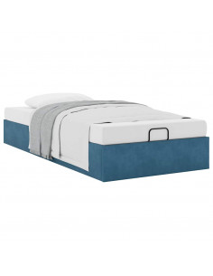 Struttura Letto Pouf Senza Materasso 100x200 cm Velluto