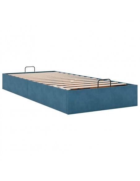 Struttura Letto Pouf Senza Materasso 100x200 cm Velluto