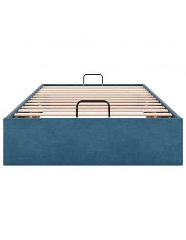 Struttura Letto Pouf Senza Materasso 100x200 cm Velluto