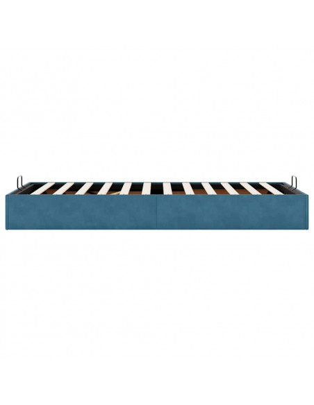 Struttura Letto Pouf Senza Materasso 100x200 cm Velluto
