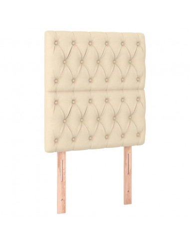 Giroletto a Molle con Materasso Crema 80x200 cm inTessuto