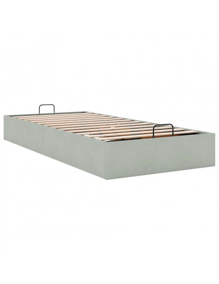 Struttura Letto Pouf Senza Materasso 90x200 cm Velluto