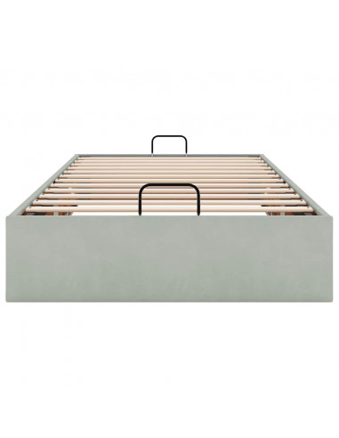 Struttura Letto Pouf Senza Materasso 90x200 cm Velluto