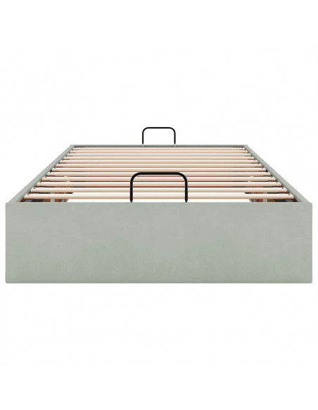 Struttura Letto Pouf Senza Materasso 90x200 cm Velluto