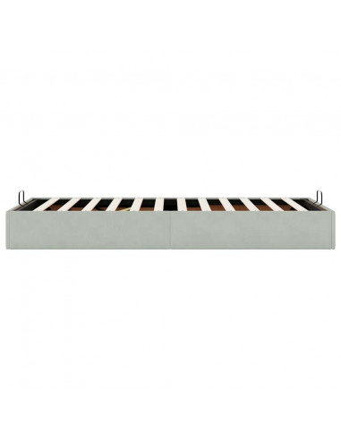 Struttura Letto Pouf Senza Materasso 90x200 cm Velluto