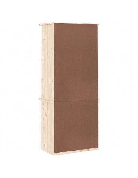 Libreria con Cassetti ALTA 60x35x142 cm Legno Massello di Pino