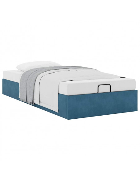 Struttura Letto Pouf Senza Materasso 90x200 cm Velluto
