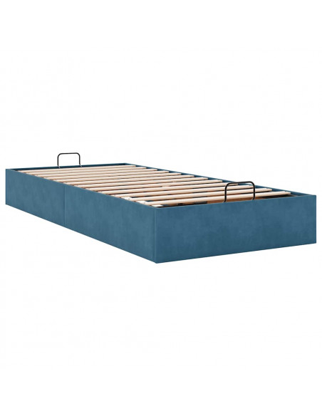Struttura Letto Pouf Senza Materasso 90x200 cm Velluto