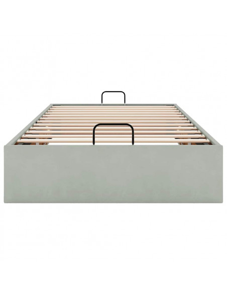 Struttura Letto Pouf Senza Materasso 90x190 cm Velluto